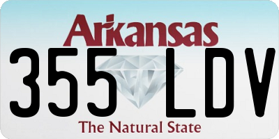AR license plate 355LDV