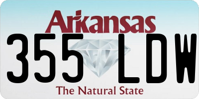 AR license plate 355LDW