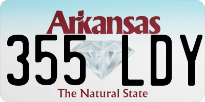 AR license plate 355LDY