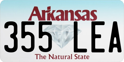 AR license plate 355LEA