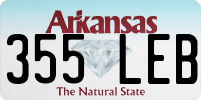 AR license plate 355LEB