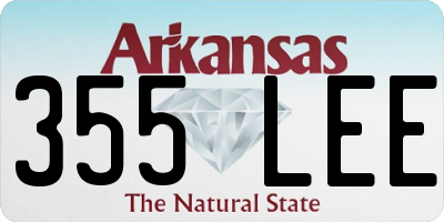 AR license plate 355LEE