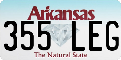 AR license plate 355LEG