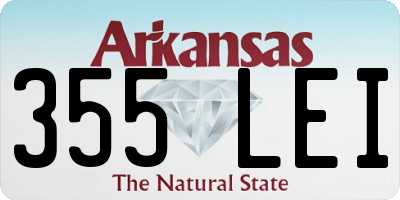 AR license plate 355LEI