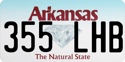 AR license plate 355LHB