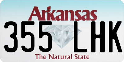 AR license plate 355LHK