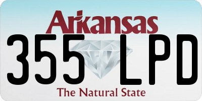 AR license plate 355LPD