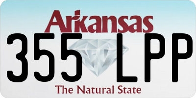 AR license plate 355LPP
