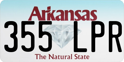 AR license plate 355LPR