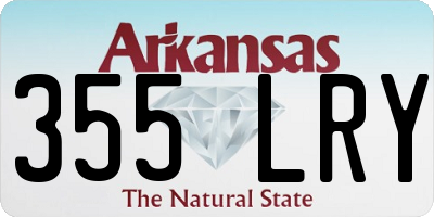 AR license plate 355LRY