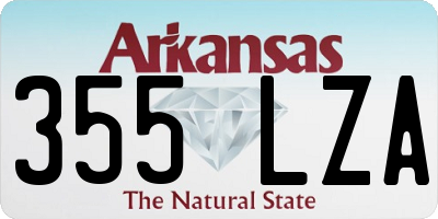 AR license plate 355LZA