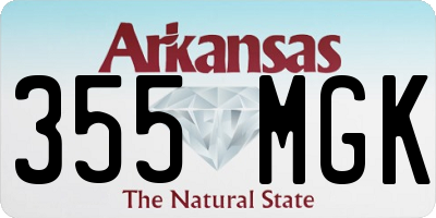 AR license plate 355MGK