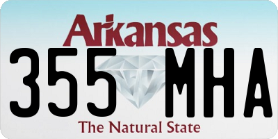 AR license plate 355MHA
