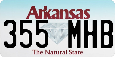 AR license plate 355MHB