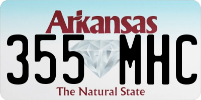 AR license plate 355MHC