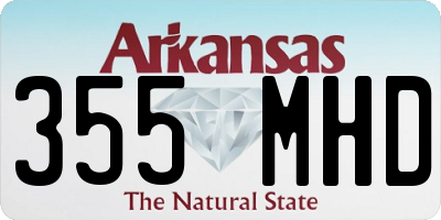 AR license plate 355MHD
