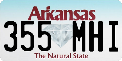 AR license plate 355MHI