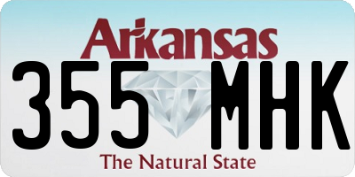 AR license plate 355MHK