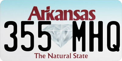 AR license plate 355MHQ
