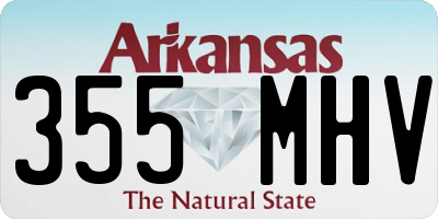AR license plate 355MHV
