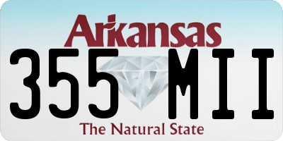 AR license plate 355MII