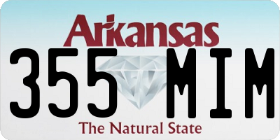 AR license plate 355MIM