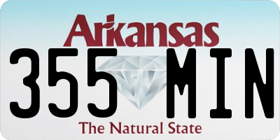 AR license plate 355MIN