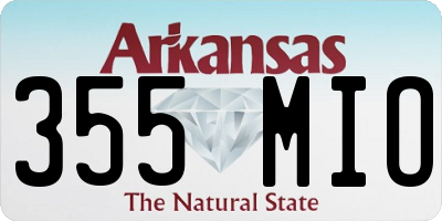 AR license plate 355MIO