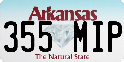 AR license plate 355MIP