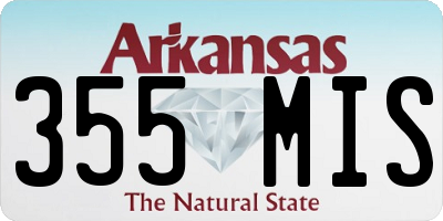 AR license plate 355MIS