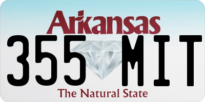 AR license plate 355MIT