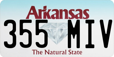AR license plate 355MIV