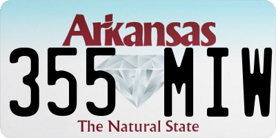 AR license plate 355MIW
