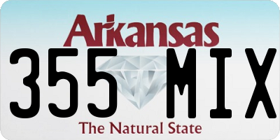 AR license plate 355MIX
