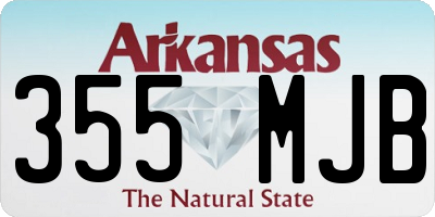 AR license plate 355MJB