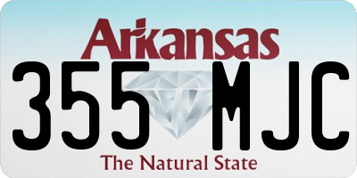 AR license plate 355MJC