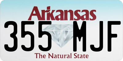 AR license plate 355MJF
