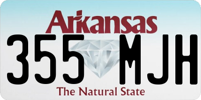 AR license plate 355MJH