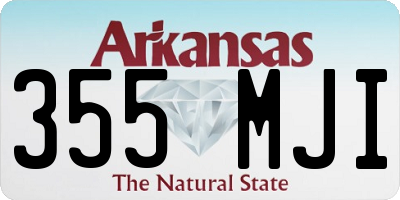 AR license plate 355MJI