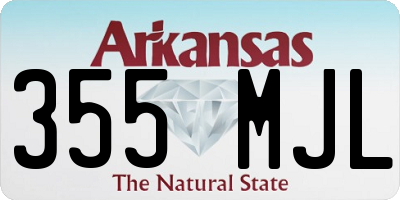 AR license plate 355MJL