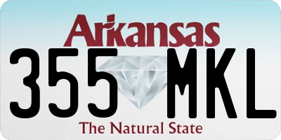 AR license plate 355MKL