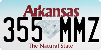 AR license plate 355MMZ