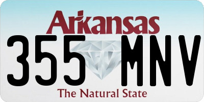 AR license plate 355MNV
