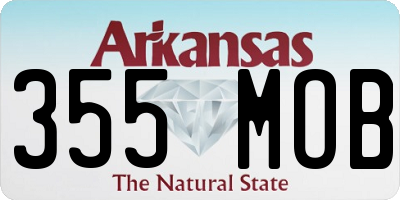 AR license plate 355MOB