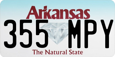 AR license plate 355MPY