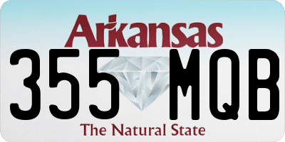 AR license plate 355MQB