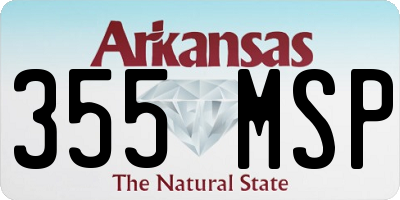 AR license plate 355MSP