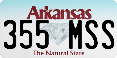 AR license plate 355MSS