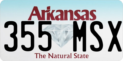 AR license plate 355MSX