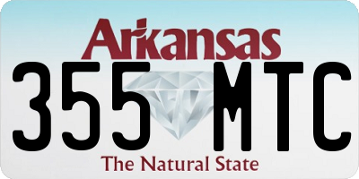 AR license plate 355MTC